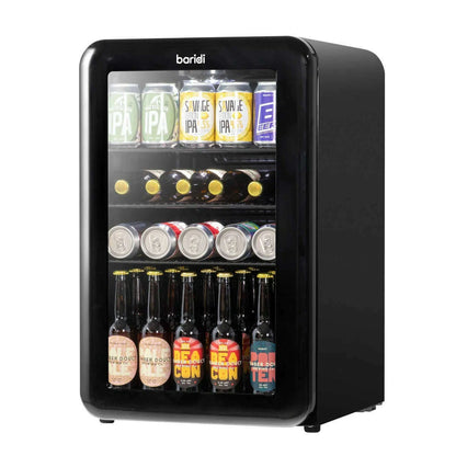 Baridi 70L Retro Drinks Fridge with vintage design, energy-efficient, and ample beverage storage.