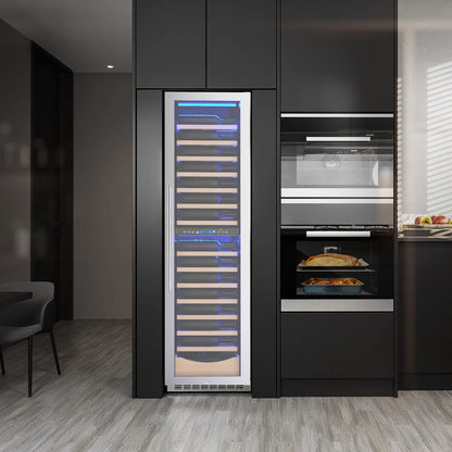 18" 111 Bottles Dual Zone Built-in/Freestanding Wine and Beverage Refrigerator