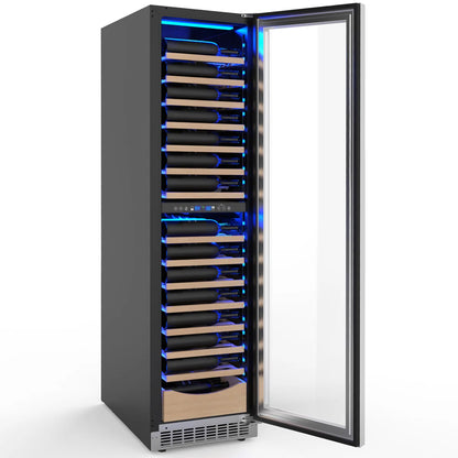18" 111 Bottles Dual Zone Built-in/Freestanding Wine and Beverage Refrigerator