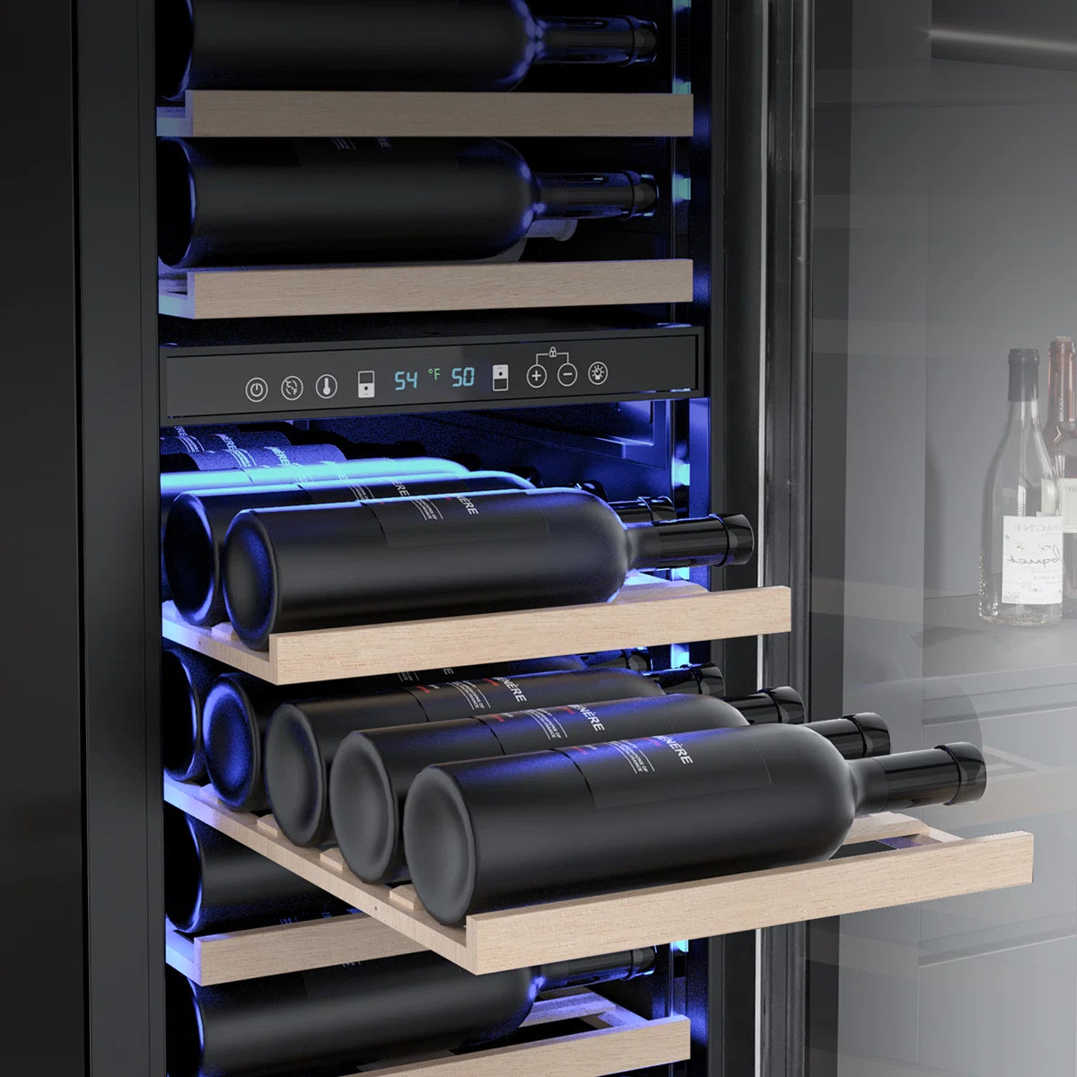 18" 111 Bottles Dual Zone Built-in/Freestanding Wine and Beverage Refrigerator