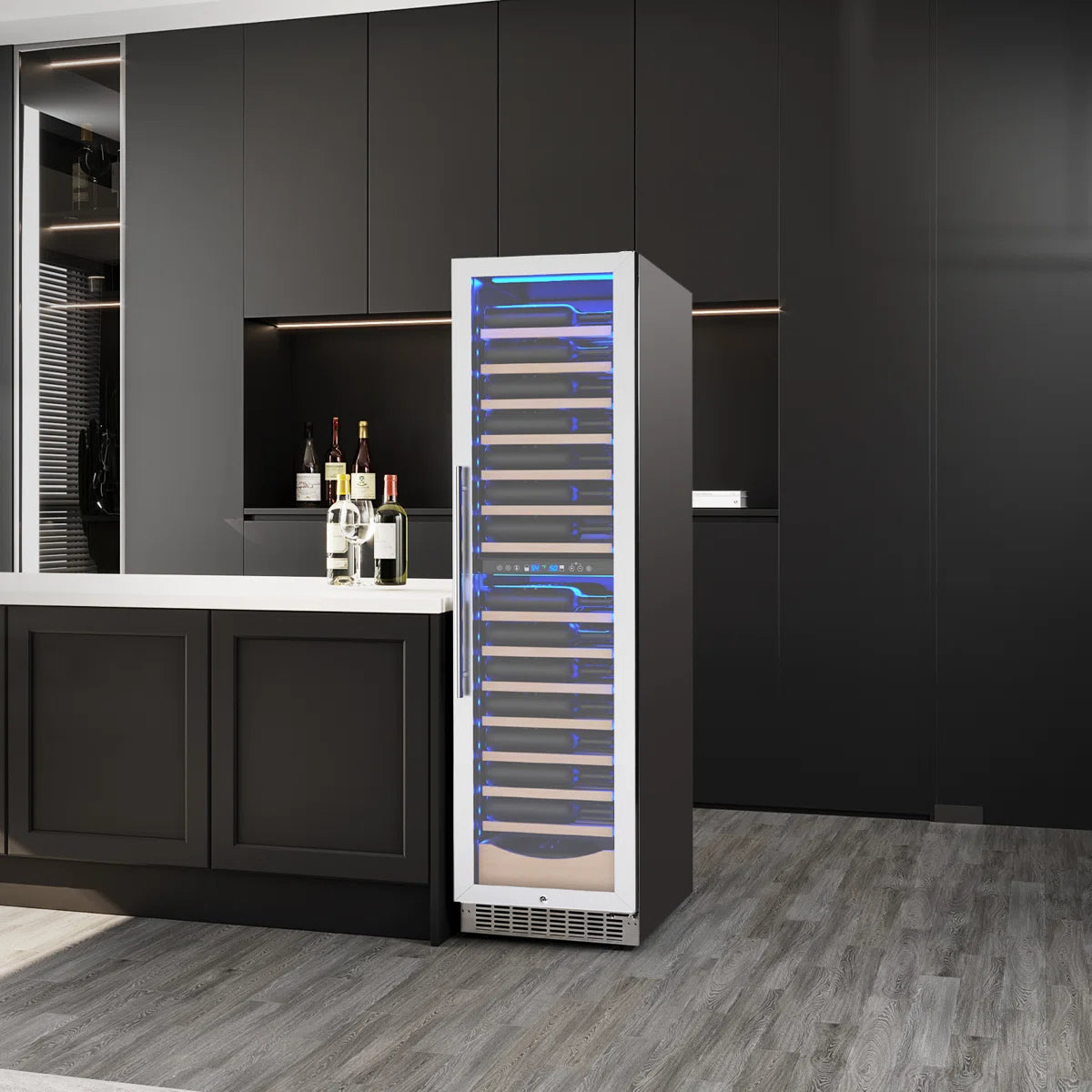 18" 111 Bottles Dual Zone Built-in/Freestanding Wine and Beverage Refrigerator