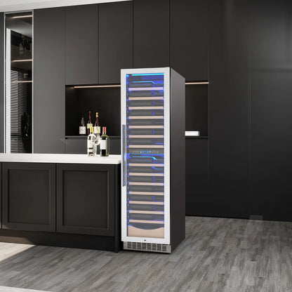 18" 111 Bottles Dual Zone Built-in/Freestanding Wine and Beverage Refrigerator