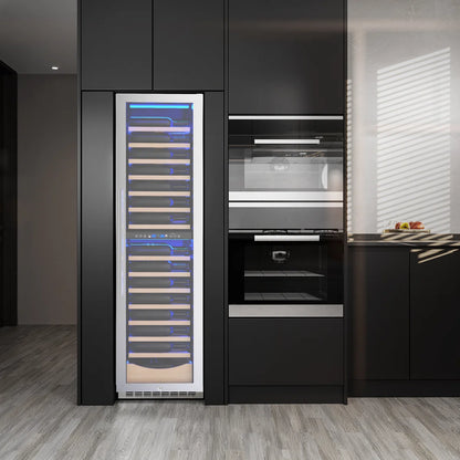 18" 111 Bottles Dual Zone Built-in/Freestanding Wine and Beverage Refrigerator