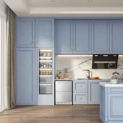 23.4” 5.0 Cu.Ft. Under Counter Stainless Beverage Refrigerator Built-in Or Freestanding.