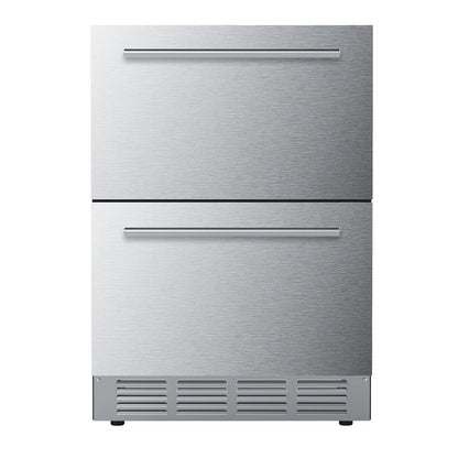 23.4” 5.0 Cu.Ft. Under Counter Stainless Beverage Refrigerator Built-in Or Freestanding.