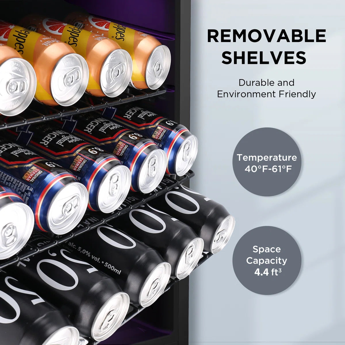 31.5'' H 37 Bottle and 145 Cans Single Zone Freestanding Wine Refrigerator & Beverage Cooler