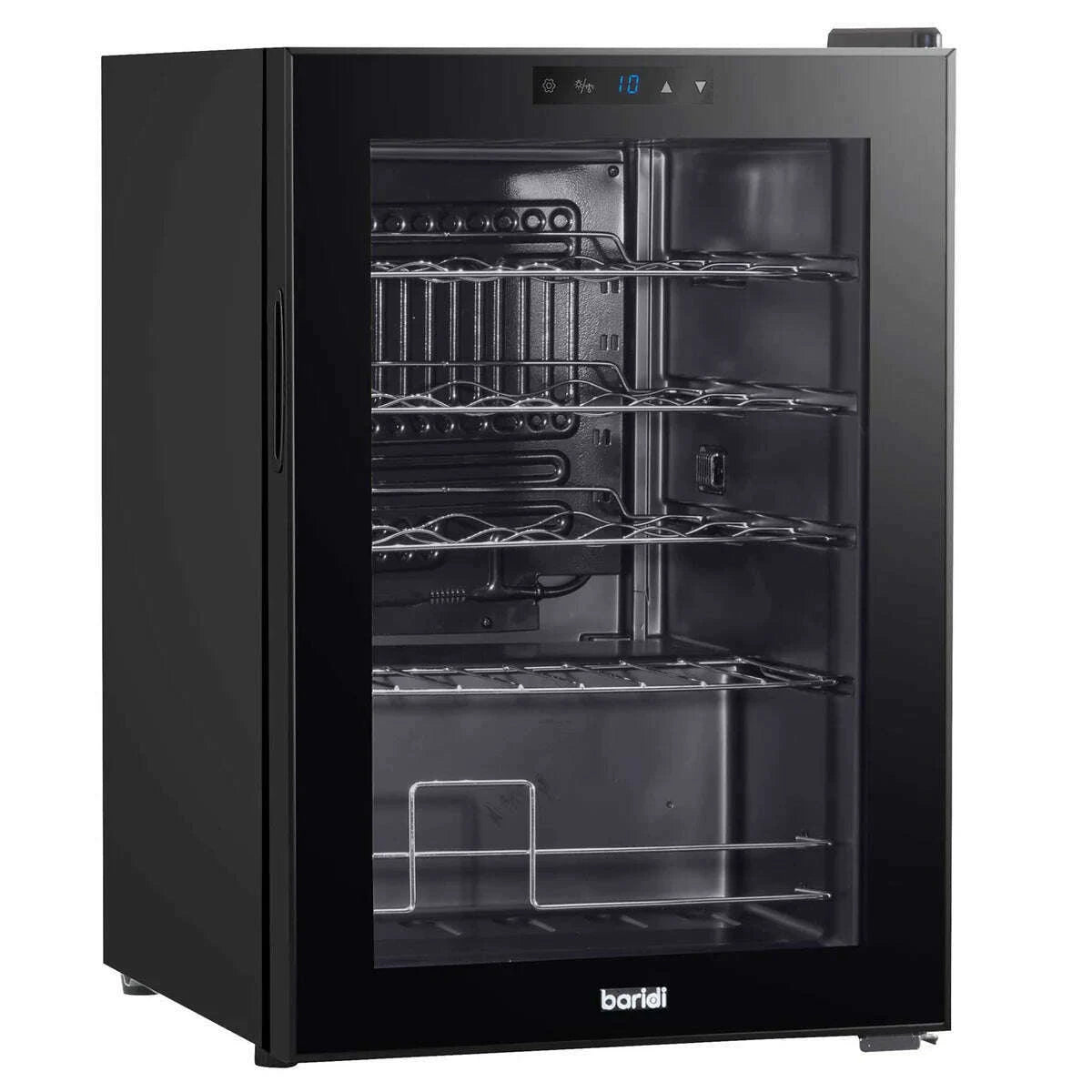 Baridi DH8 20-Bottle Wine Cooler, sleek freestanding design, digital temperature display.