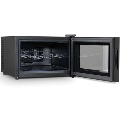 Sleek Baridi 8-bottle wine cooler with digital touch control and UV-protective glass door.