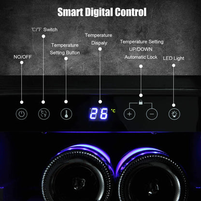 Antarctic Star Dual Zone 23.44'' 39 Bottle and 132 Can Wine & Beverage Refrigerator
