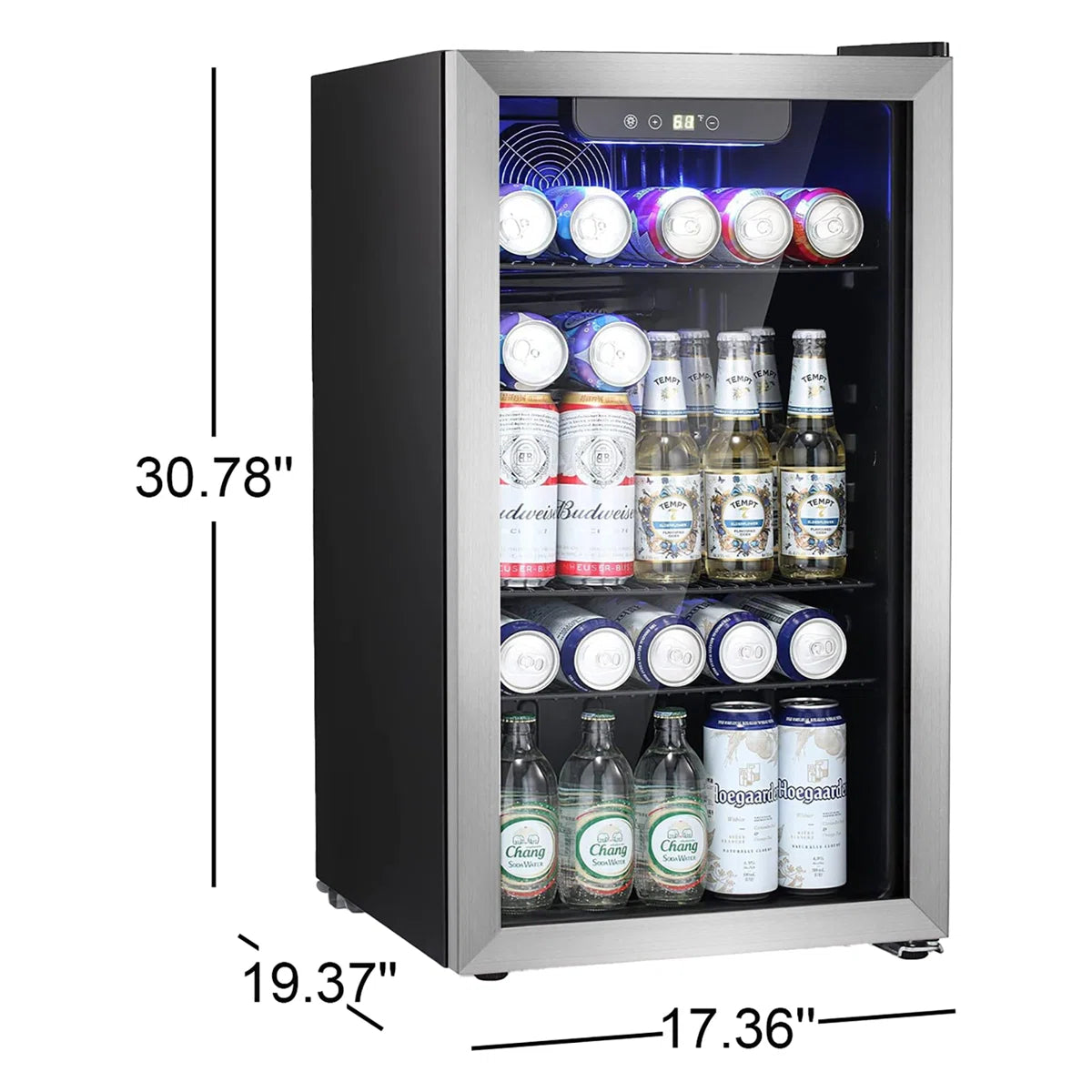 Antarctic Star Single Zone 17.36'' 26 Bottle and 130 Can Wine & Beverage Refrigerator