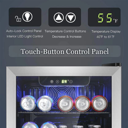 Antarctic Star Single Zone 17.36'' 26 Bottle and 130 Can Wine & Beverage Refrigerator