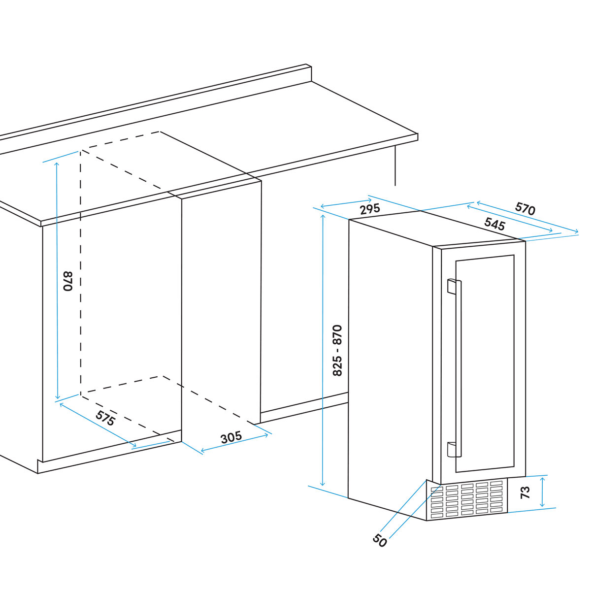 Black Baridi 17-bottle wine cooler with dual zones, touch controls, and beech shelves.
