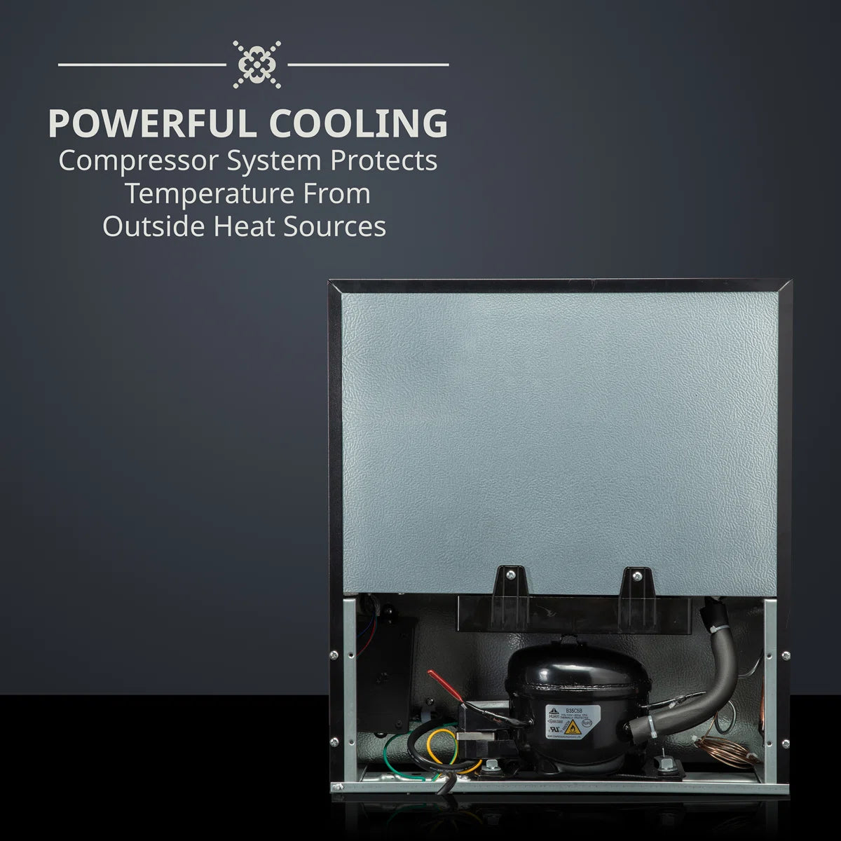 Ivation Single Zone 17.3'' Freestanding 12 Bottle Wine Refrigerator