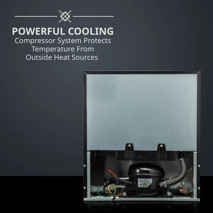 Ivation Single Zone 17.3'' Freestanding 12 Bottle Wine Refrigerator