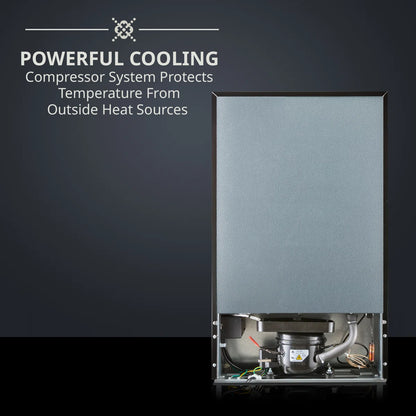 Ivation Single Zone 16.9'' Freestanding 24 Bottle Wine Refrigerator