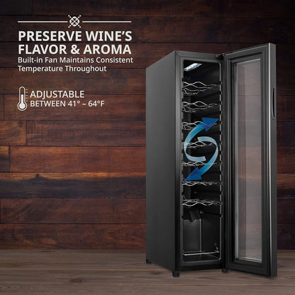 Ivation Single Zone 9.9'' Wine Refrigerator