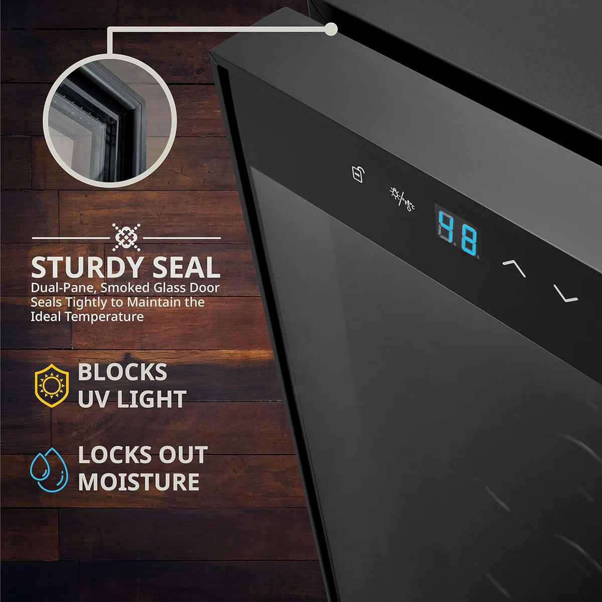 Ivation Single Zone 9.9'' Wine Refrigerator