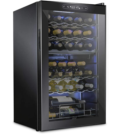 Schmécké Dual Zone 19.4'' Freestanding 33 Bottle Wine Refrigerator
